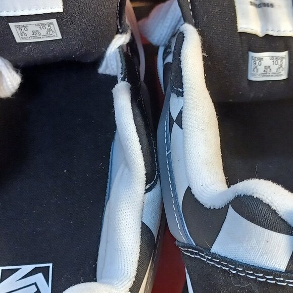 Vans Men's 9/Women's 10.5 Knu Skool Mega Check Black VN0009QCCJJ - Picture 7 of 12